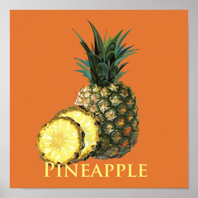 Póster Piña tropical (Frente)