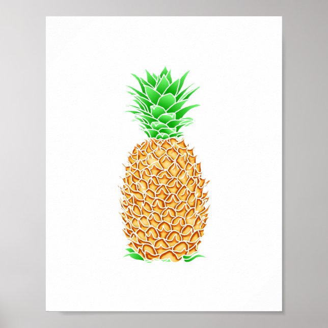 Póster Piña tropical (Frente)