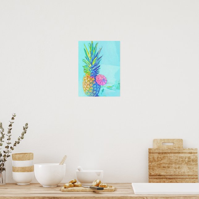 Póster Piña Tropical (Cocina)