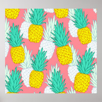 Piñas Tropicales: Moda Personalizado Roja.