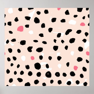 Póster Pincel de tinta: Textura artística