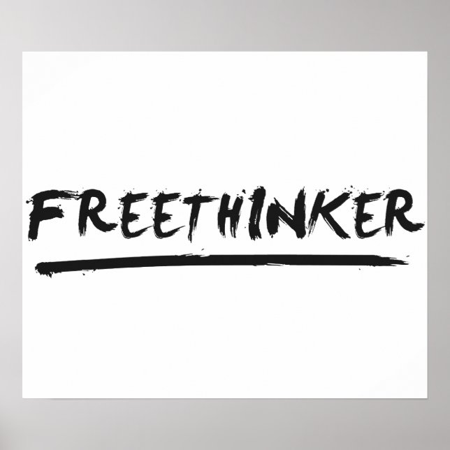 Póster Pincel Freethinker (Frente)
