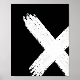 Póster Pincel Resumen Imprimir 1 - invertido