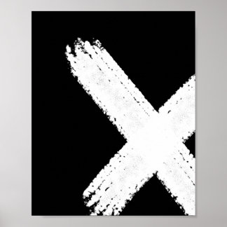 Póster Pincel Resumen Imprimir 1 - invertido