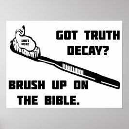 Póster Pincel sobre la Biblia