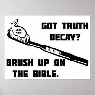 Póster Pincel sobre la Biblia