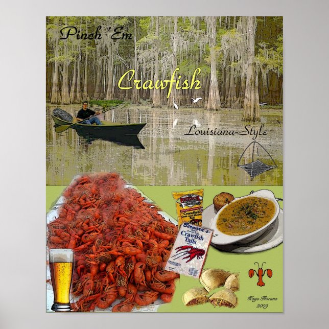 Póster Pinch Em Crawfish (Frente)