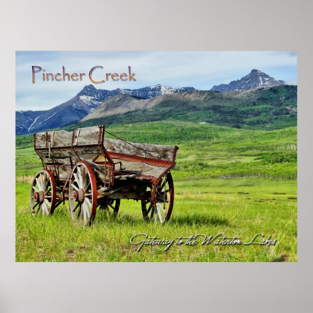Póster Pincher Creek Alberta (Frente)