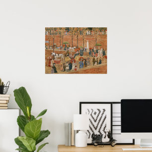 Póster Pincian Hill, Rome by Maurice Prendergast