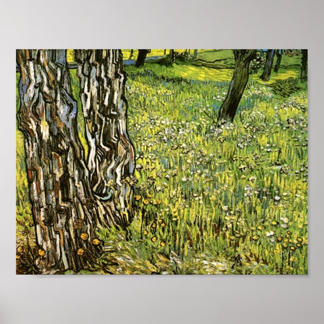 Póster Pine Trees & Dandelions Van Gogh Bella Artes (Frente)