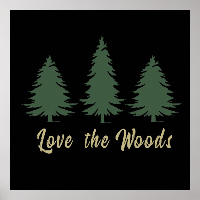 Póster Pine trees Into the forest  (Frente)