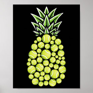 Póster Pineapple Aloha Bebe un regalo de tenis en Hawái -