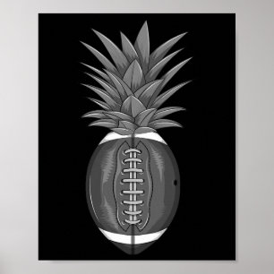 Póster Pineapple Divertido De Fútbol Genial Patada Byll F