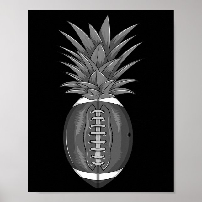 Póster Pineapple Divertido De Fútbol Genial Patada Byll F (Frente)