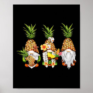 Póster Pineapple Gnomes Bebe Summer Aloha Hawaii Hawai