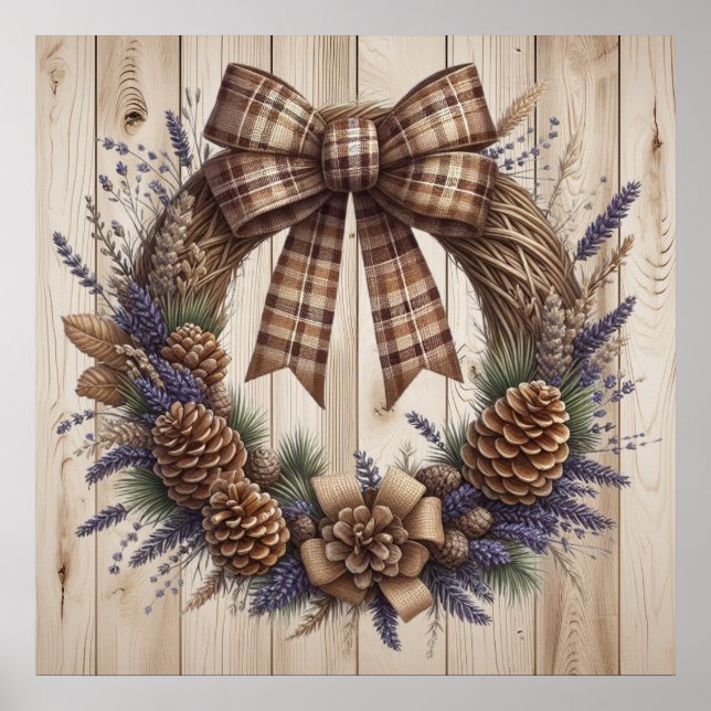 Póster Pinecone Wreath Poster (Frente)