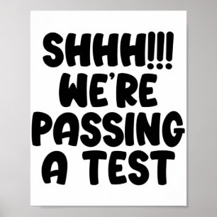 Póster Ping A Test Funny Test Day 2022 Test Teach