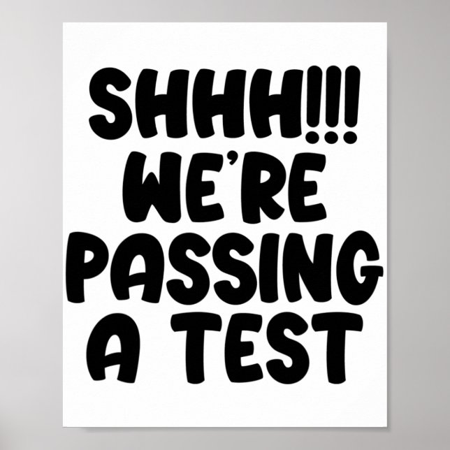 Póster Ping A Test Funny Test Day 2022 Test Teach (Frente)