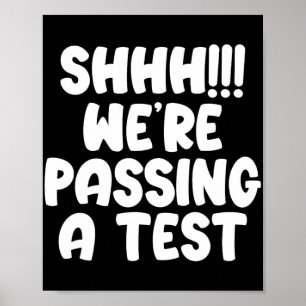 Póster Ping A Test Funny Test Day 2024 Test Teach