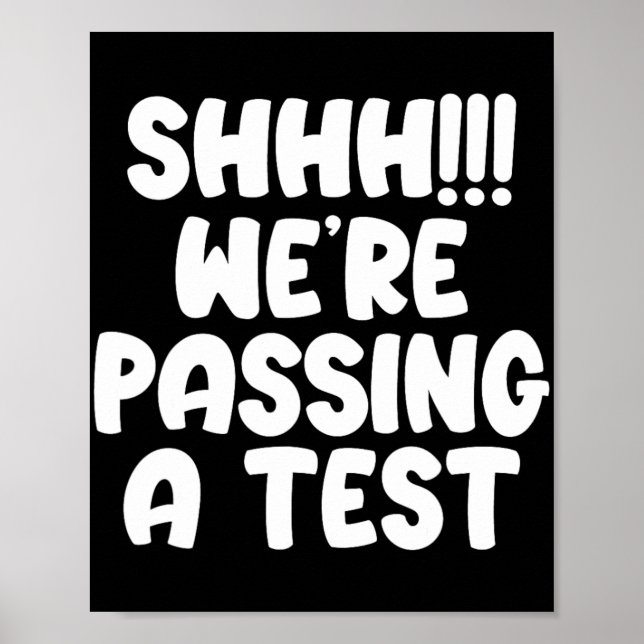 Póster Ping A Test Funny Test Day 2024 Test Teach (Frente)