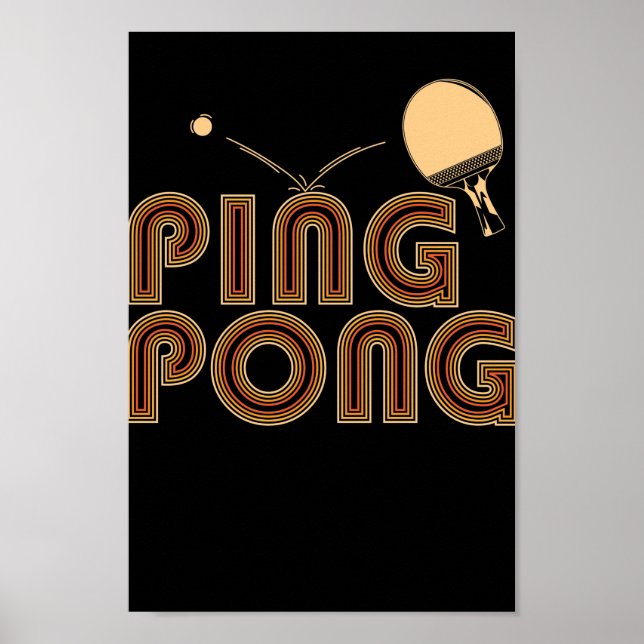 Póster Ping Pong Kelle mit Ball (Frente)
