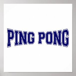 Póster Ping pong Style