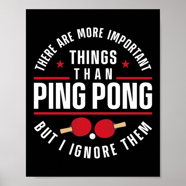Póster Ping Pong Table Tennis (Frente)