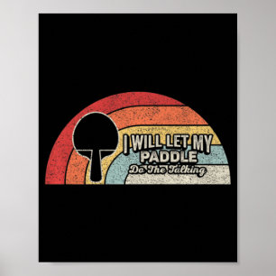 Póster Ping Pong Vintage Retro Fun Table Tenis
