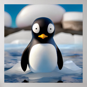 Póster Pingüino