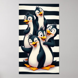 Póster Pingüino