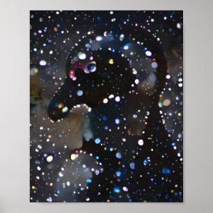 Póster Pingüino abstracto colorido