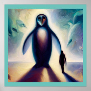 Póster Pingüino animal espiritual 2