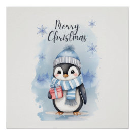 Póster Pingüino Cute 2