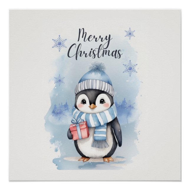 Póster Pingüino Cute 2 (Anverso)