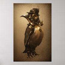 Pingüino de Steampunk | Imprimir