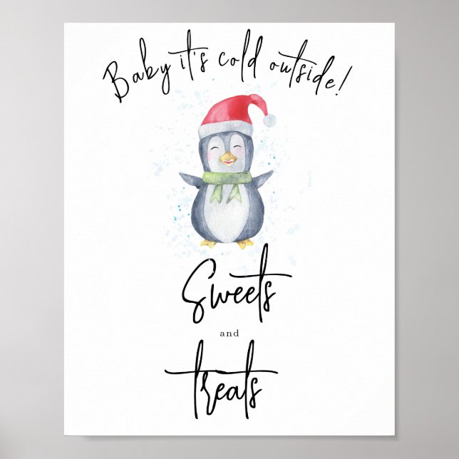 Póster Pingüino - Dulces y golosinas (Frente)