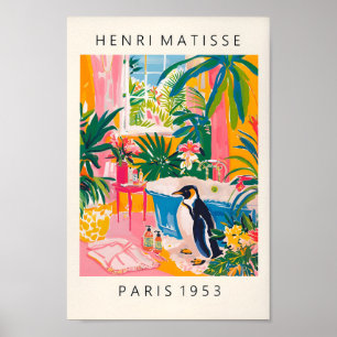 Poster Pingüino Gracioso, Decoración Dopamina, Tro