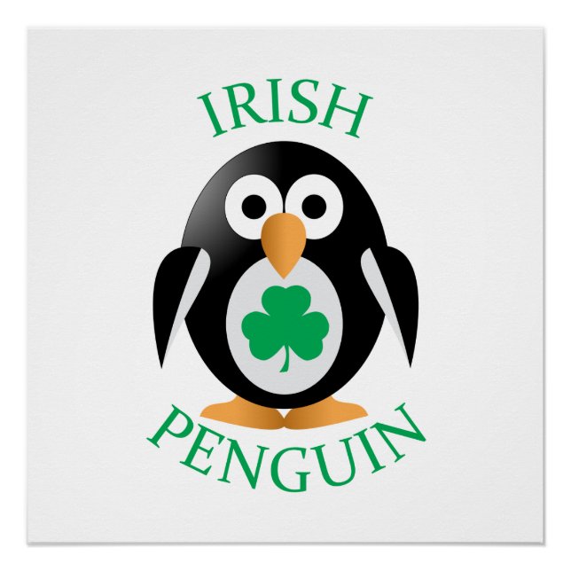Póster pingüino irlandés (Anverso)