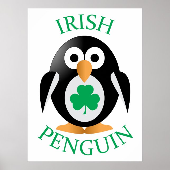 Póster Pingüino irlandés (Frente)