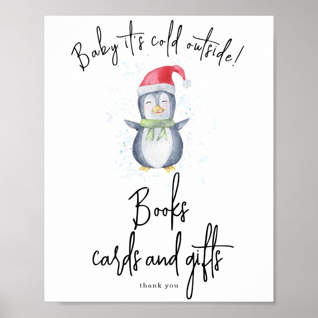 Póster Pingüino - Libros tarjetas y regalos (Frente)