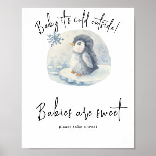 Póster Pingüino - Los bebés son dulces 