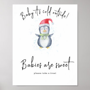 Póster Pingüino - Los bebés son dulces