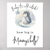 Pingüino - ¿Qué tan grande está la barriga de mamá