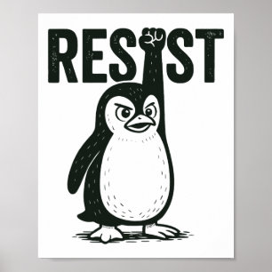 Póster Pingüino resistente 2