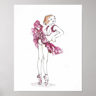 Póster Pink Ballerina