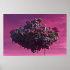 Póster Pink Bloom Sky Citadel