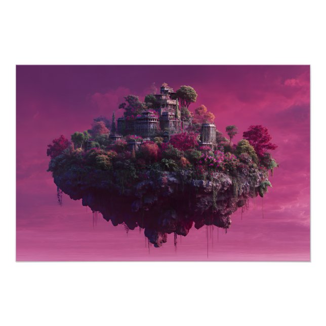 Póster Pink Bloom Sky Citadel (Anverso)