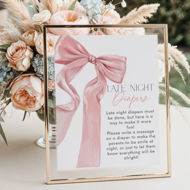 Póster Pink Bow Elegette Coquette Tarde Noche (Subido por el creador)