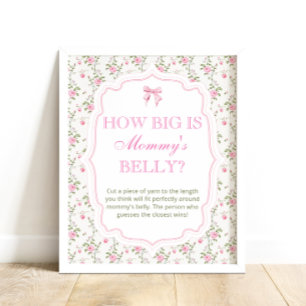 Póster Pink Bow Love Shack ¿Qué tan grande es la Belly de