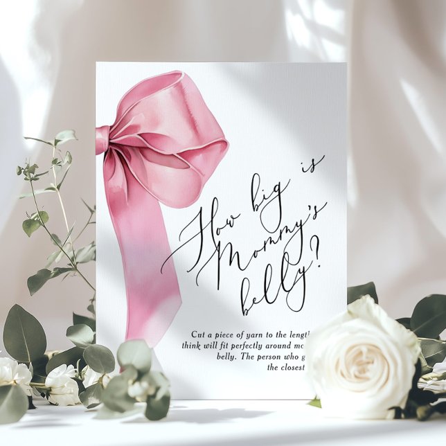 Póster Pink Bow ¿Qué tan grande es el juego del vientre d (Subido por el creador)